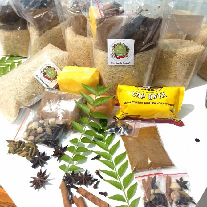 

BERAS BASMATI DAN BUMBU NASI KEBULI / PAKET BASMAT 1KG PLUS BUMBU