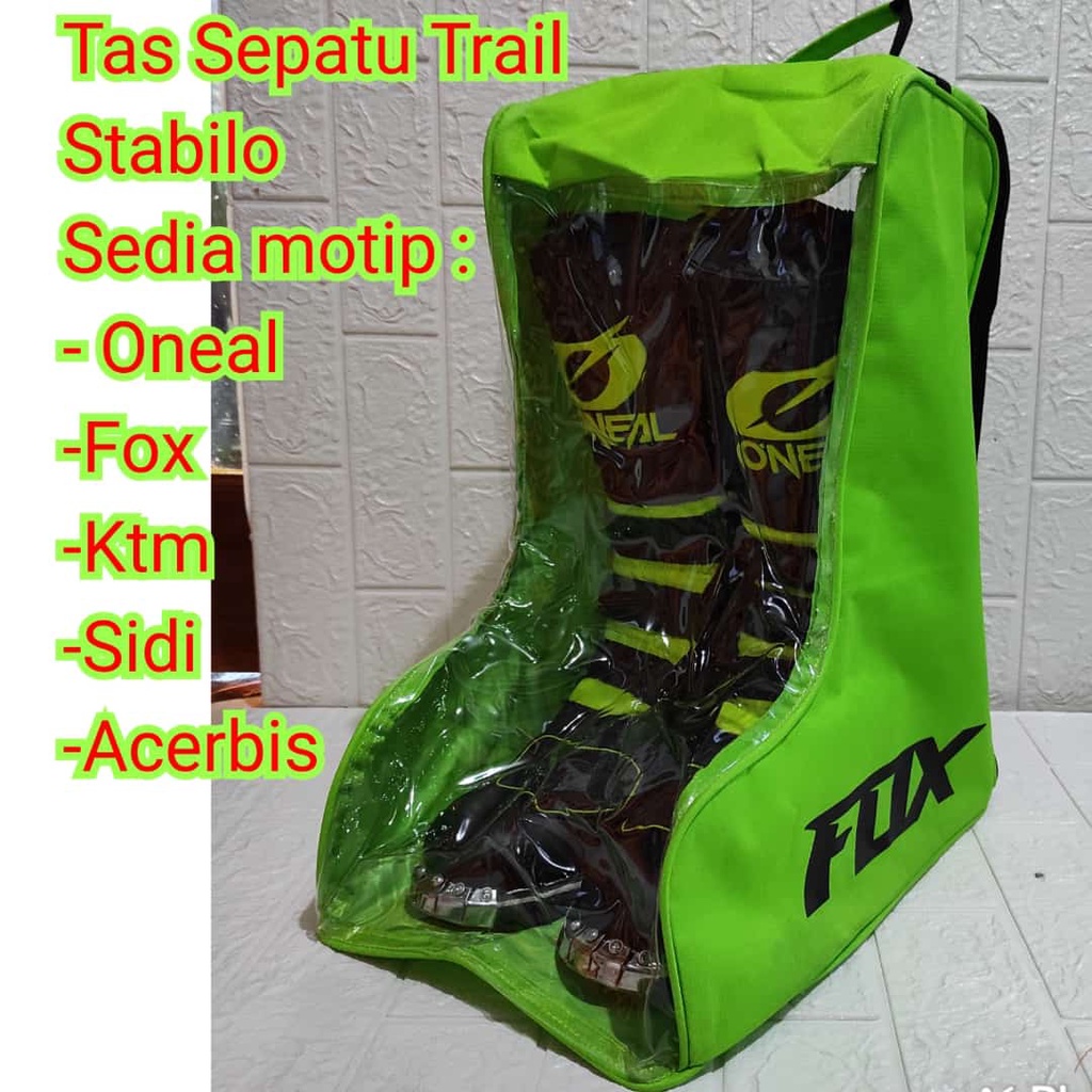 tas sepatu trail cross tas jingjing BONUS gantungan kunci keren