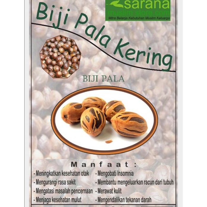 

Biji Pala Kering 500gr Asli Banyak Manfaat
