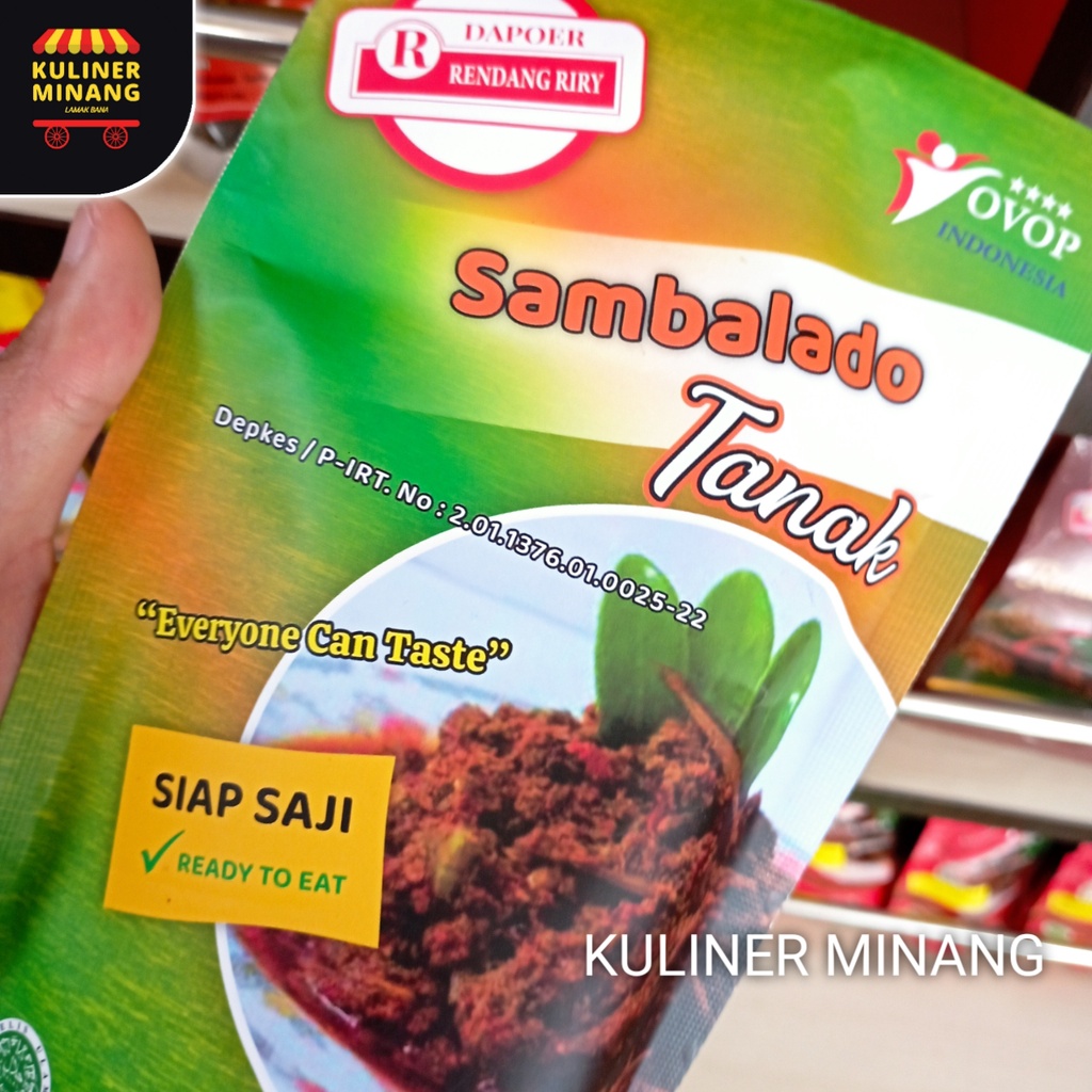 

(NEW) Sambalado Tanak Riry Oleh-Oleh Asli Cemilan Kampung Makanan Khas Payakumbuh Padang kabau Jajanan Snack Kuliner Minang Kabau AX00