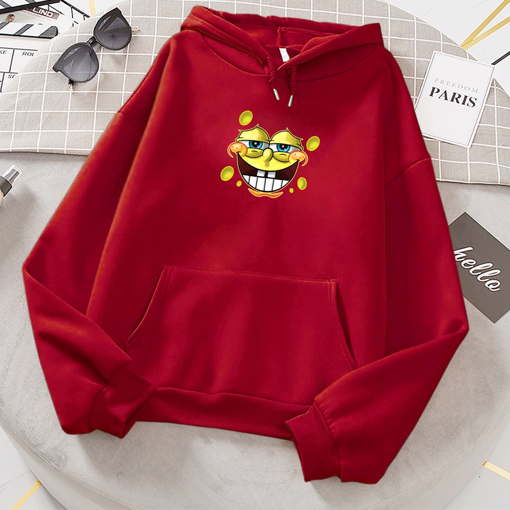 Sweater hoodie anak perempuan SMILE SPONS baju anak cowok cewek kartun