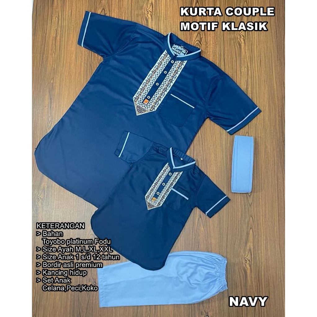 KOKO KURTA ANAK COUPLE BAHAN  TOYOBO