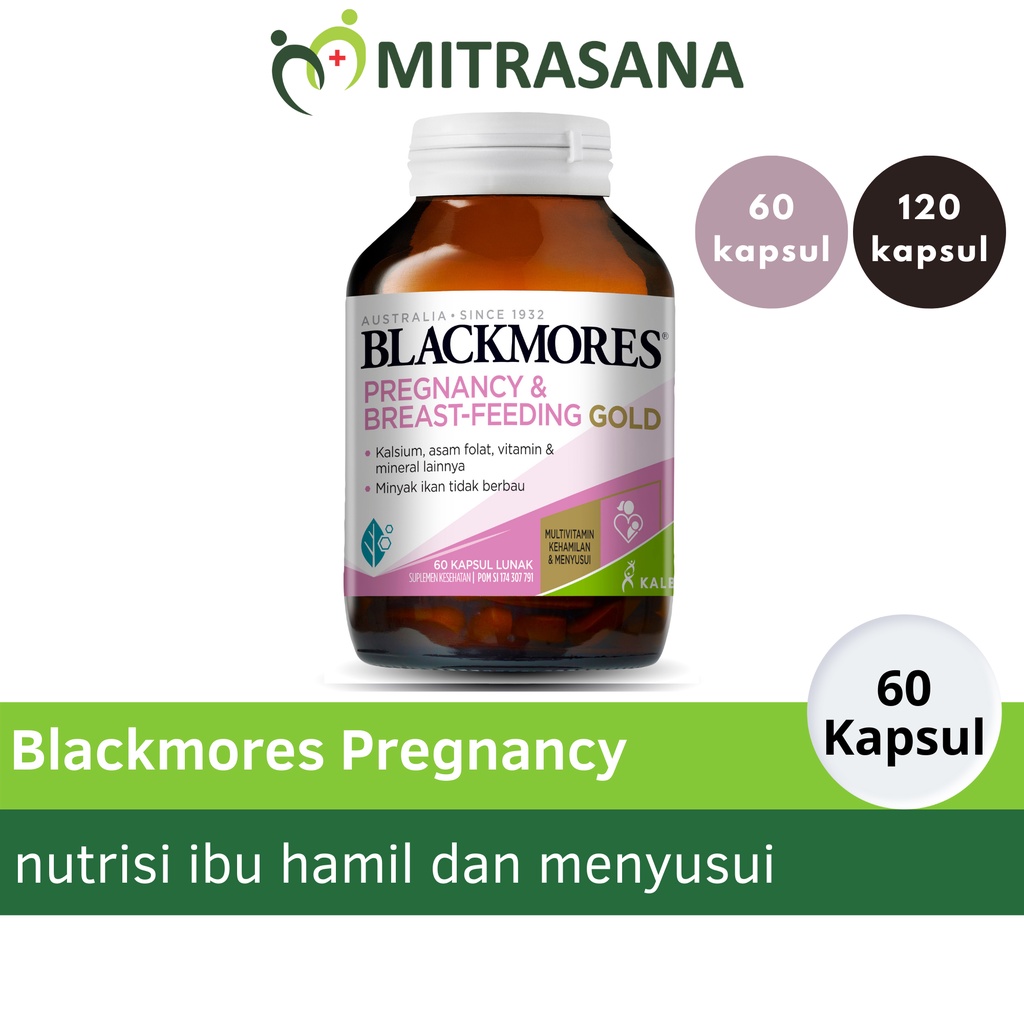 Blackmores Pregnancy &amp; Breast Feeding Gold 60 Kapsul