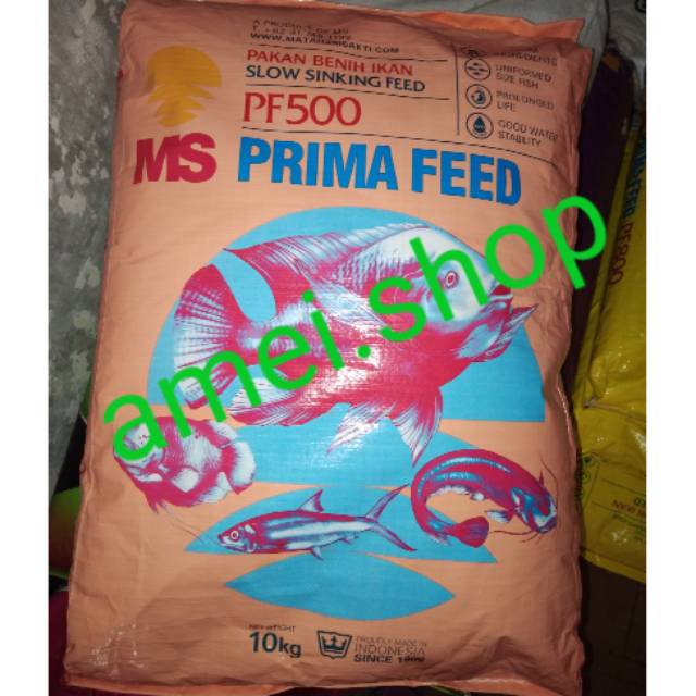 PF 500 Pakan Benih Bibit Ikan Lele Nila Gurame Hias Pelet PF 500 Per Karung