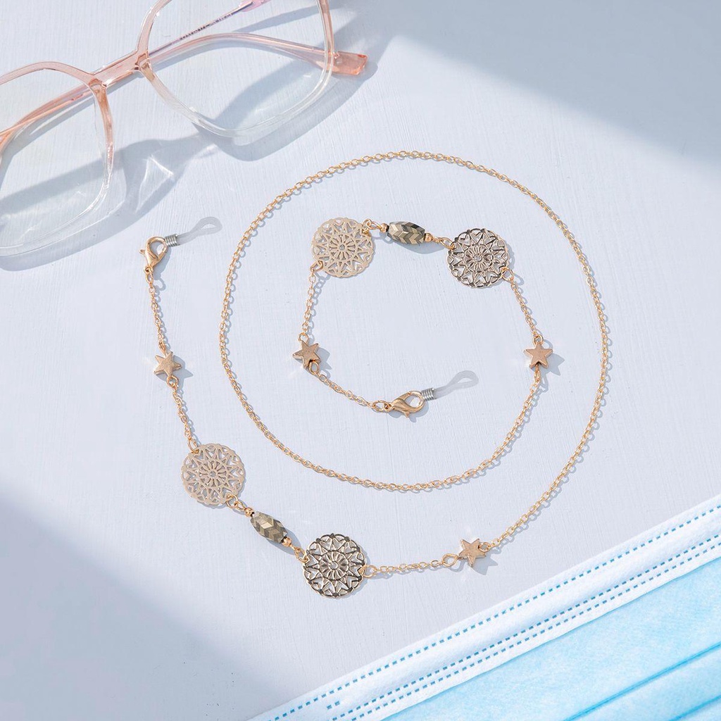 R-flower Rantai Kacamata Mutiara Eyewear Necklace Butterfly Neck Strap Glasseses Chain