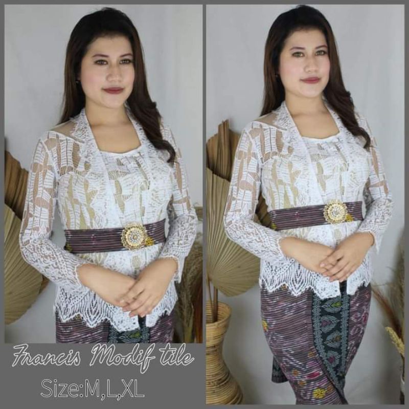 Kebaya brokat modif tile