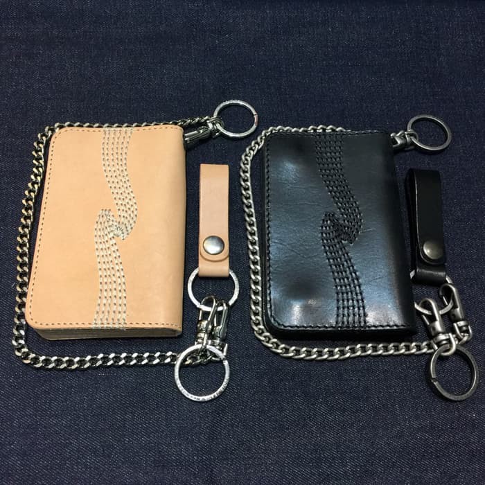 Nudie Jeans Alfredsson Leather Wallet - Natural & Black