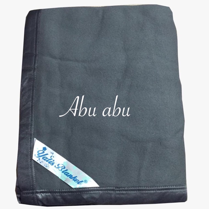 Selimut Dewasa Selimut Flanel Polos Yatis Abu abu 160x200 cm(T3D1) Selimut Lady Rose Selimut Lembut 