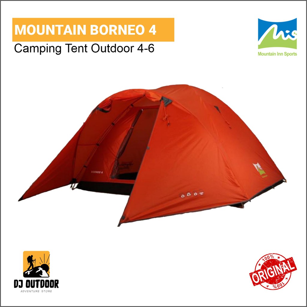 TENDA CAMPING BORNEO 4 ORANG MIS/ TENDA BORNEO 2 MONTAIN IN SPORTS / TENDA CAMPING BORNEO 4P