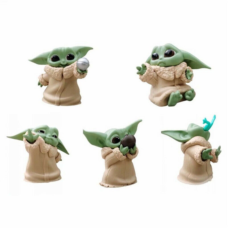 【Ready Stock】30cm A variety of styles Baby Yoda Plush Doll Stuffed Toy Keychain Grogu Mandalorian Star Wars Jedi