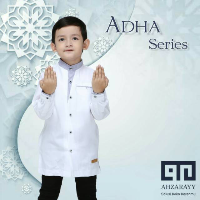 Baju Koko Anak Laki Lengan Panjang Adha original Ahzarayy