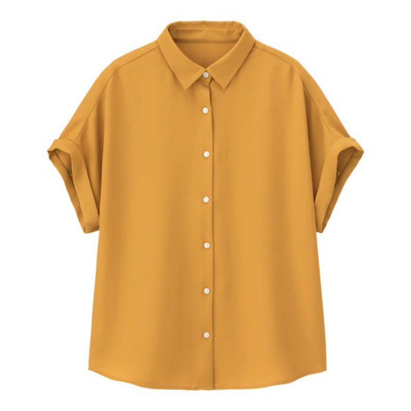 Kemeja Wanita GU* Uniqlo Airy Shirt Original Branded