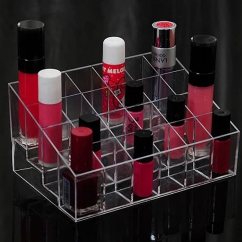 Rak Lipstik Akrilik Rak Kutek Acrylic Grid