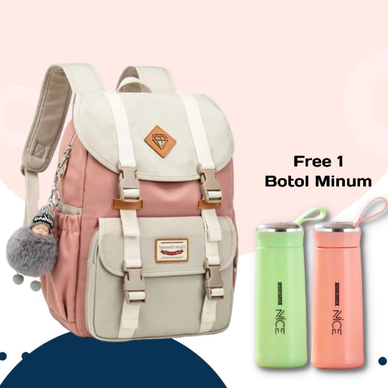 Back Pack Wanita Tas Ransel Anak Fashion Cewek Tas Ransel Diamon Tas Sekolah