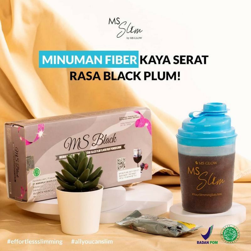 MS SLIM Minuman Fiber Kaya Serat Rasa Black Plum