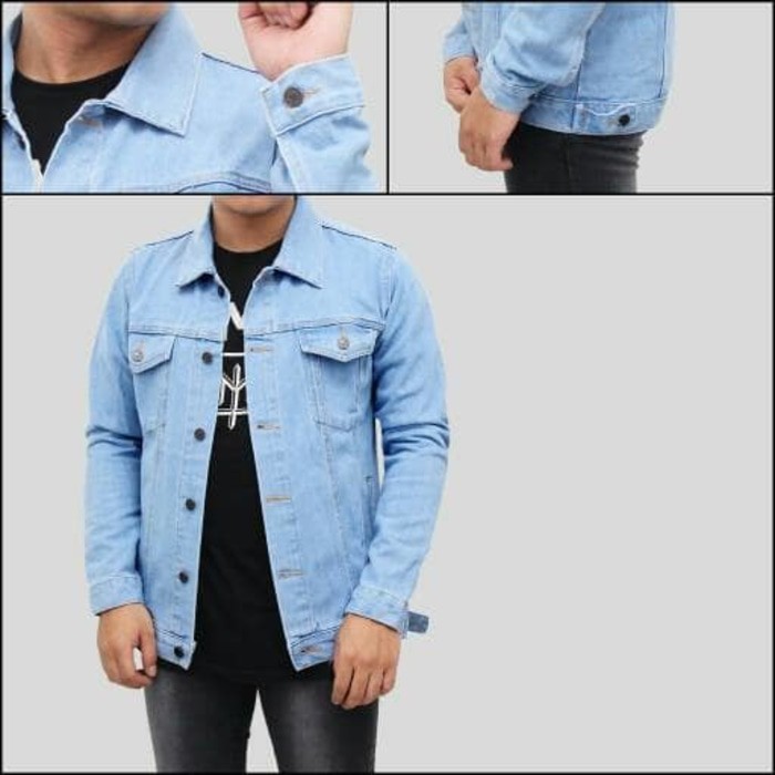 Jaket Pria parasut double Bolak Balik Motor Rider  fashion G2L4 Jacket Denim Pria | Jacket pri