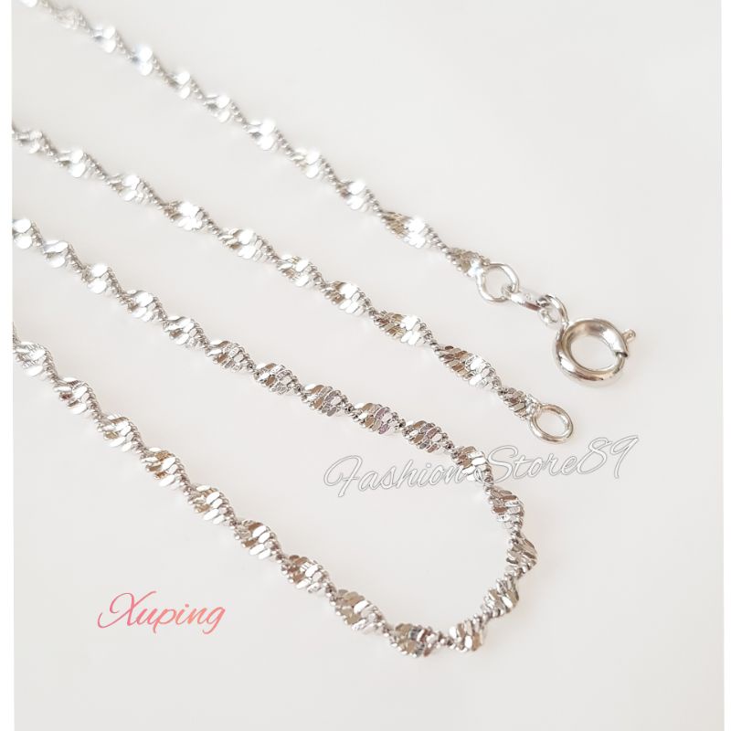 Xuping Kalung import Bestquality Silver RoseGold Antikarat Kalung Lapis emas 18k bestseller