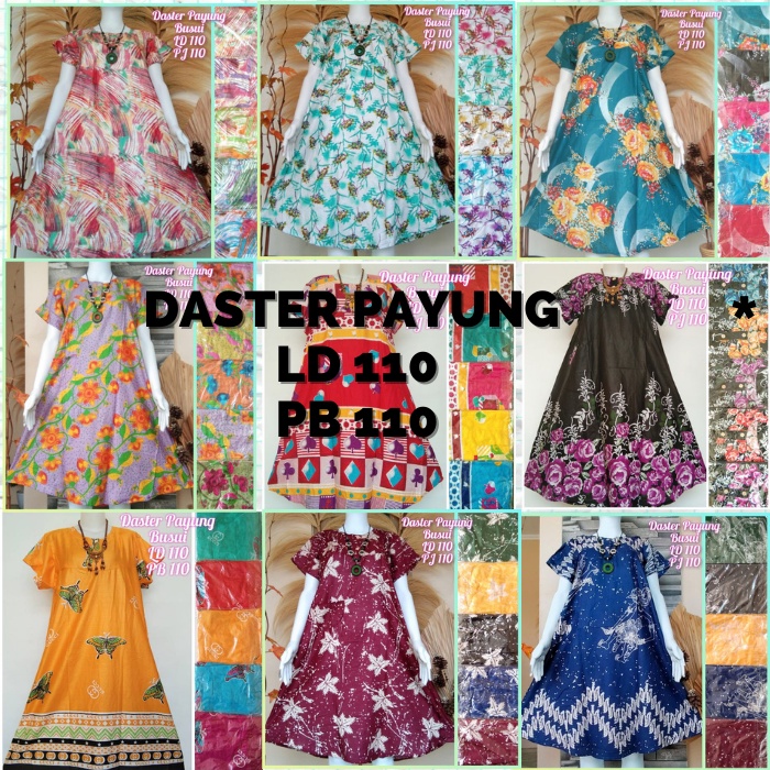 [TERMURAH] DASTER PAYUNG BUSUI WANITA MURAH MOTIF RANDOM REMAJA DEWASA KEKINIAN ECER GROSIR