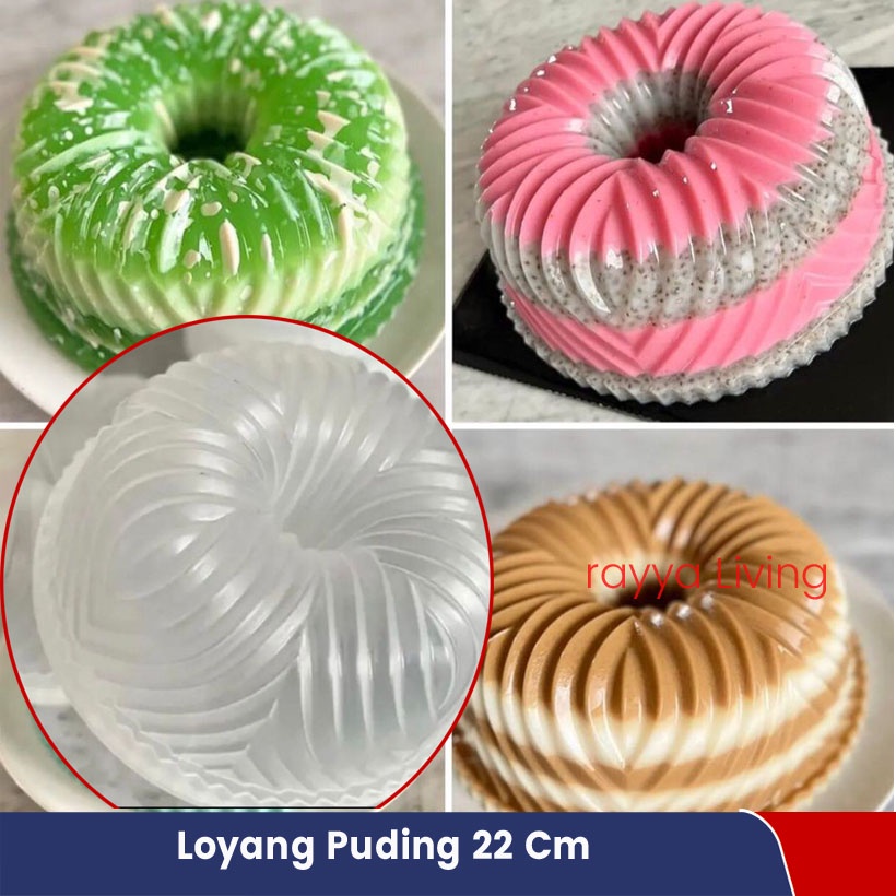 Loyang Puding Plastik Cetakan Pudding Bavaya  22Cm