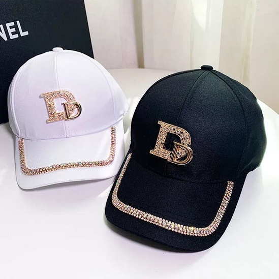 Topi Baseball Pria Wanita Double D Manik Kristal Casual Cap Sporty Distro Bahan Tebal import fashion korea TWA