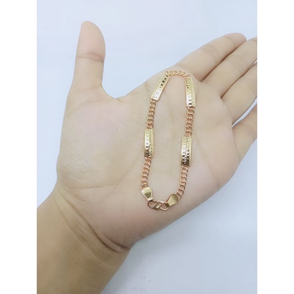 gelang tangan perak asli lapis emas/gelang tangan rante penang ukir/gelang tangan asli silver 925/gelang tangan fashion wanita