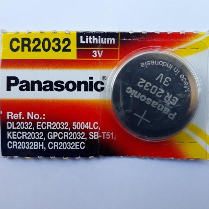 baterai panasonic CR2032 3V baterai timnangan baterai gluco dr sehats5 Kualitas Baik