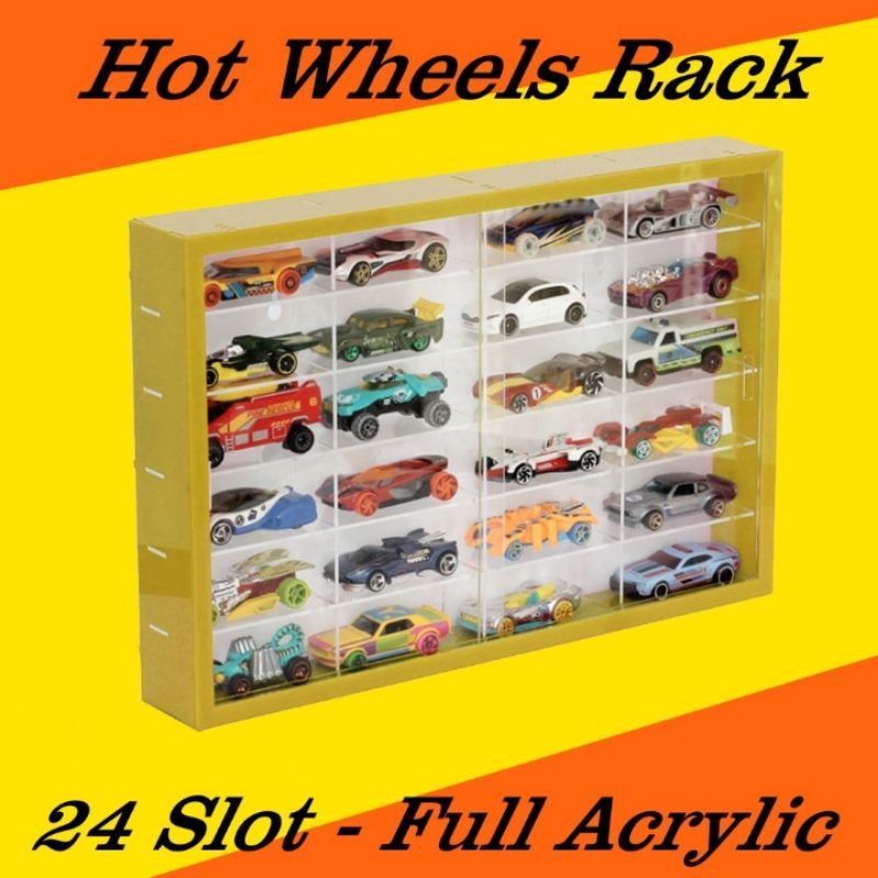 rak Hotwheels acrylic 24 slot 1:64 diecast rak Hotwheels