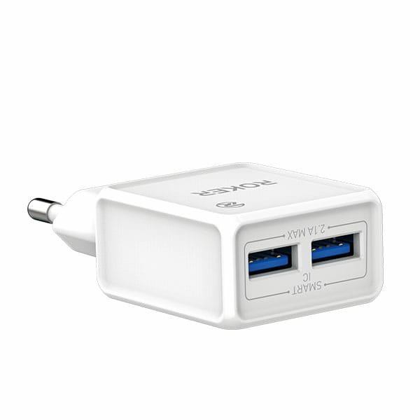 CHARGER ROKER VELOCE RK-C11 / 2 USB / 2.1A / 10.5W / AUTO-ID