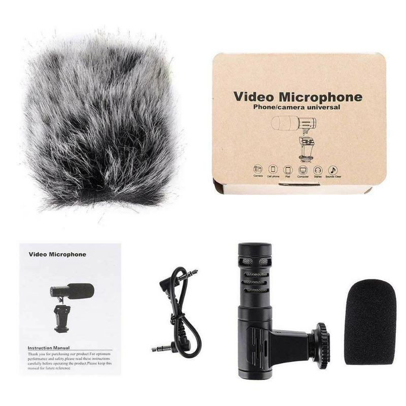 TaffStudio Camera DSLR Shotgun Microphone 3.5mm