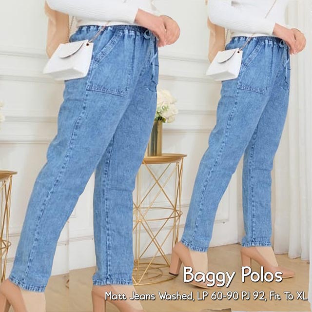 [TERMURAH] Celana Wanita Highwaist Jeans Terbaru/Baggy K3 Pita/Baggy Polos/Celana Panjang Wanita Jum