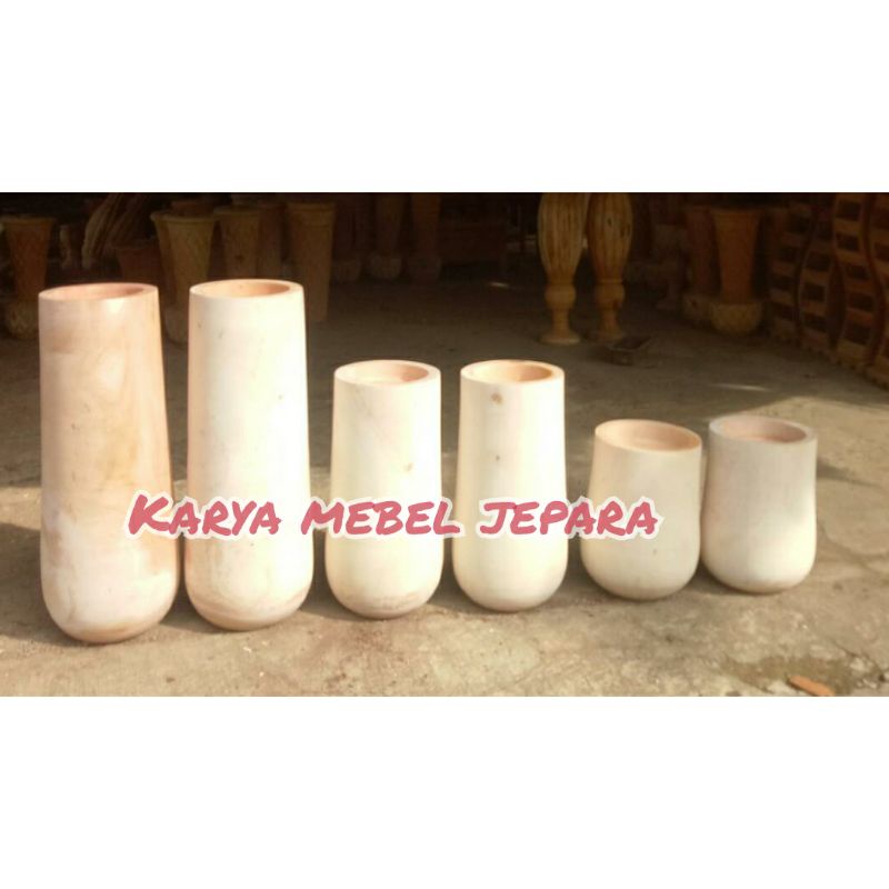 [TEMPAT BUNGA] POT TABUNG POLOS (dapat 1 pasang = 2 pcs)