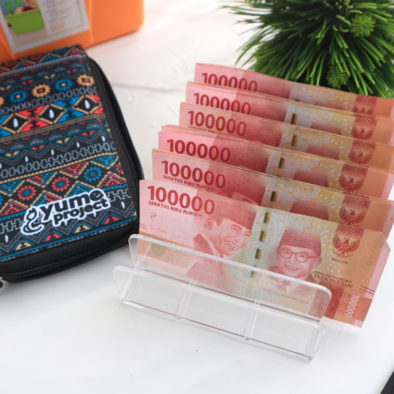 

standing money tray baki uang multifungsi untuk dompet disiplin keuangan