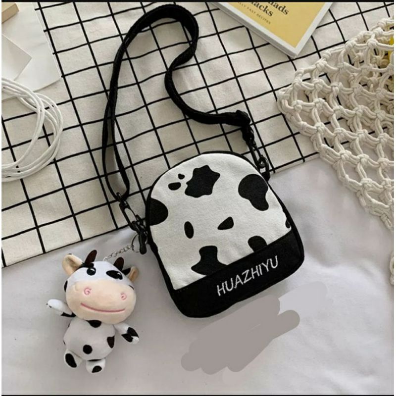 Tas selempang / Tas mini / Tas wanita motif sapi