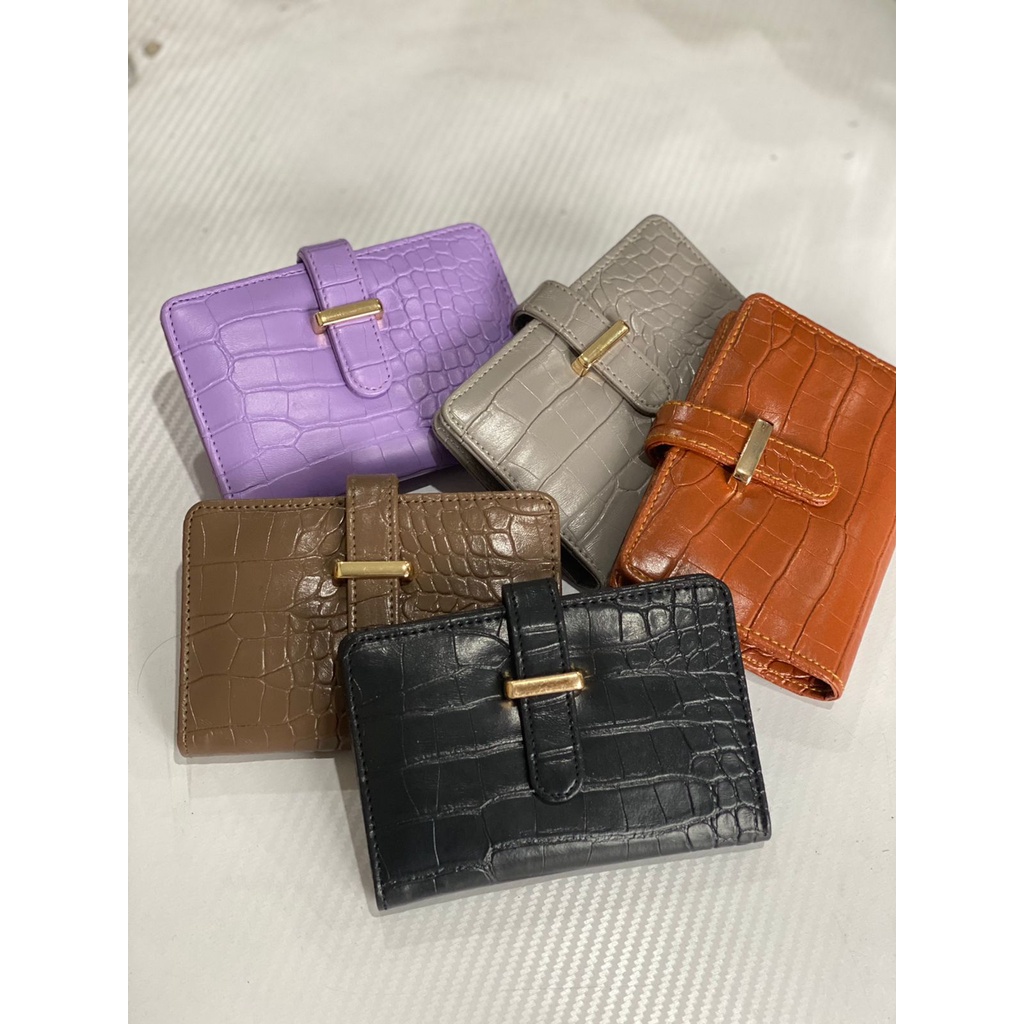 Dompet Wanita Terbaru Motif Croco Simple Lucu Kekinian Terlaris &amp; Murah NANA WALLET ORIGINAL by KINKA