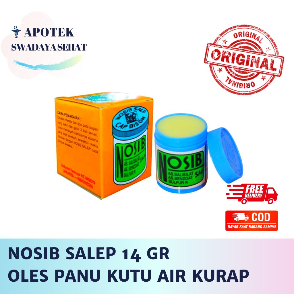 NOSIB SALEP 14 GR - Obat Oles Panu Kutu Air Kurap Jamur