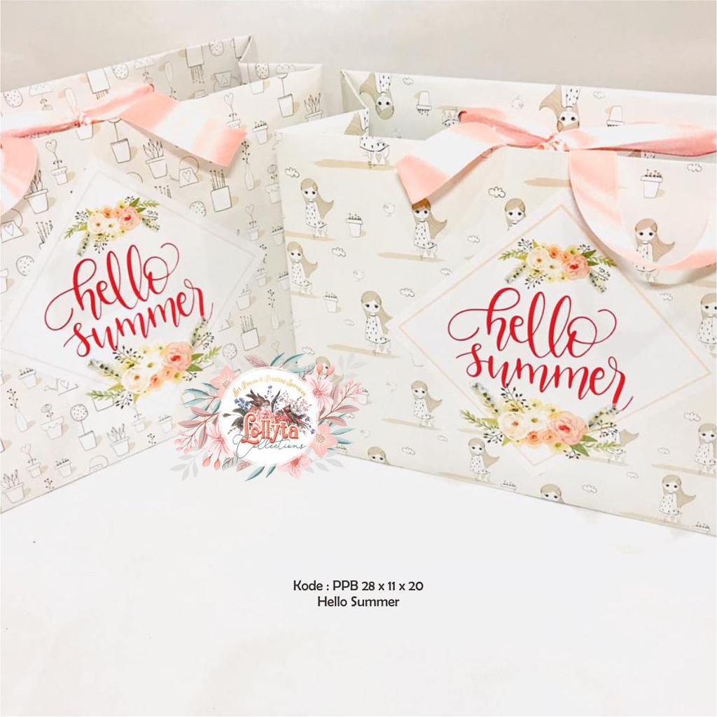 

PaperBag uk 28x11x20cm tema Summer