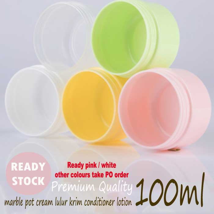 Pot Krim 100ml Jar Kosmetik Plastik PP Youtube 100gram Wadah Kosong 100 ml Botol Cream Lotion 100 gr
