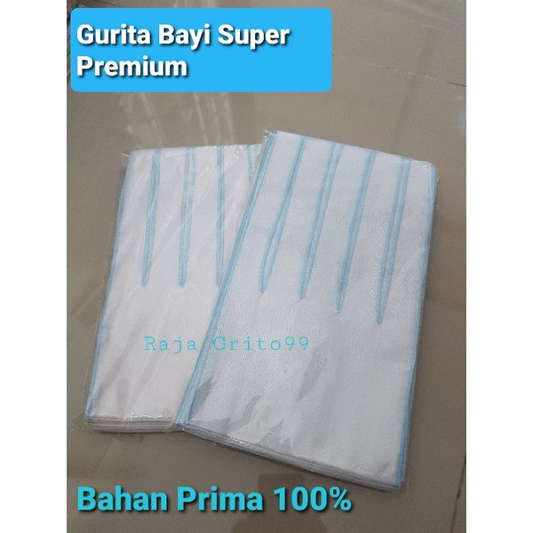 Gurita bayi polos PRIMA Premium isi 1 Lusin bahan Kain PRIMIS Original / grita tali bayi halus Prima - PRIMIS / GuritaBayi super Premium Grosir (12 Pcs)