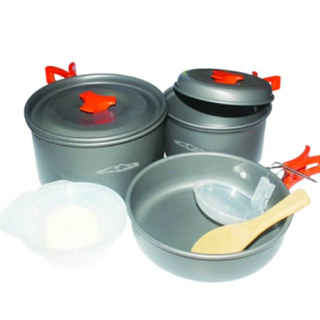 Alat Masak Camping Dhaulagiri DH-300 Kapasitas 2-4 Orang - Cooking Set Camping Dhaulagiri DH-300