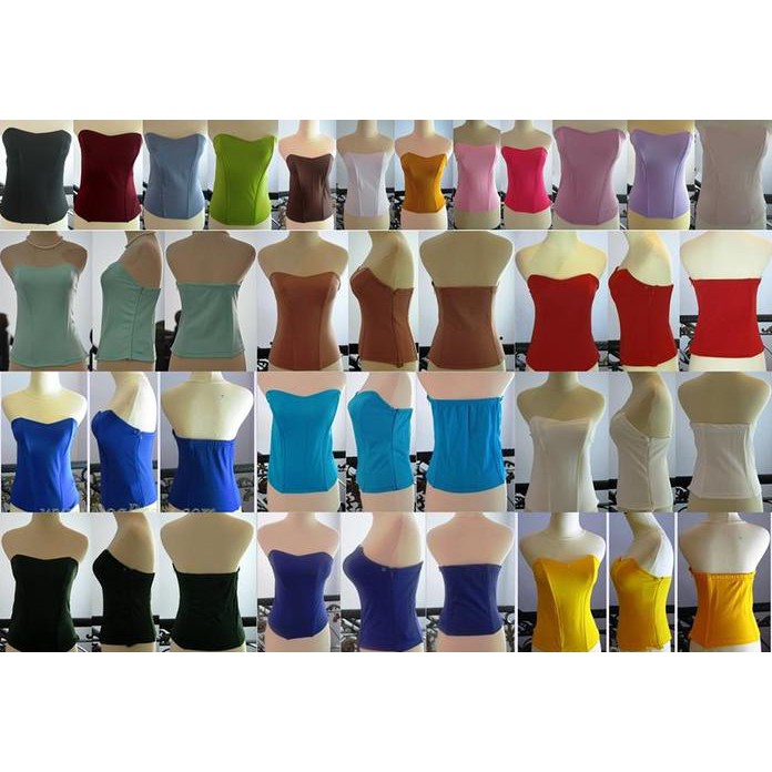 Stok Terbatas Kamisol Kaos Dalaman Kebaya Kemben Bustier Longtorso Karet Belakang