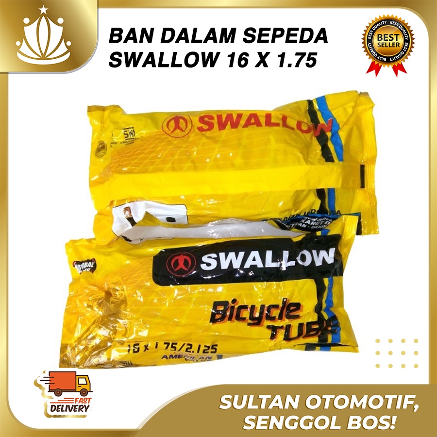 Swallow Ban Dalam Sepeda 16 x 1.75  2.125