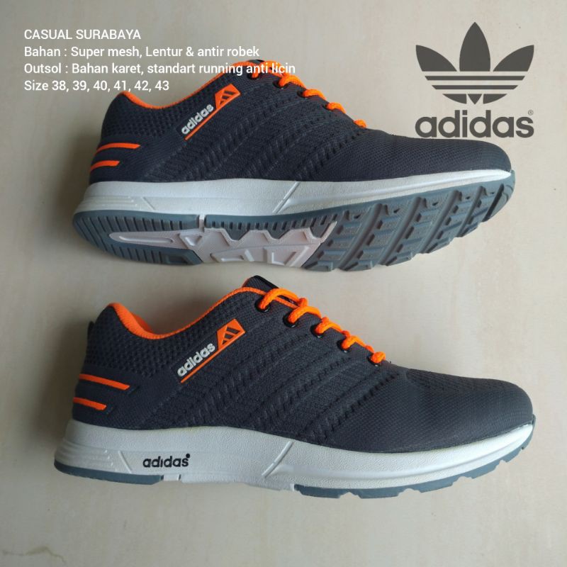 SEPATU SPORT OLAHRAGA ALAS KARET ANTI SELIP SENAM JOGING