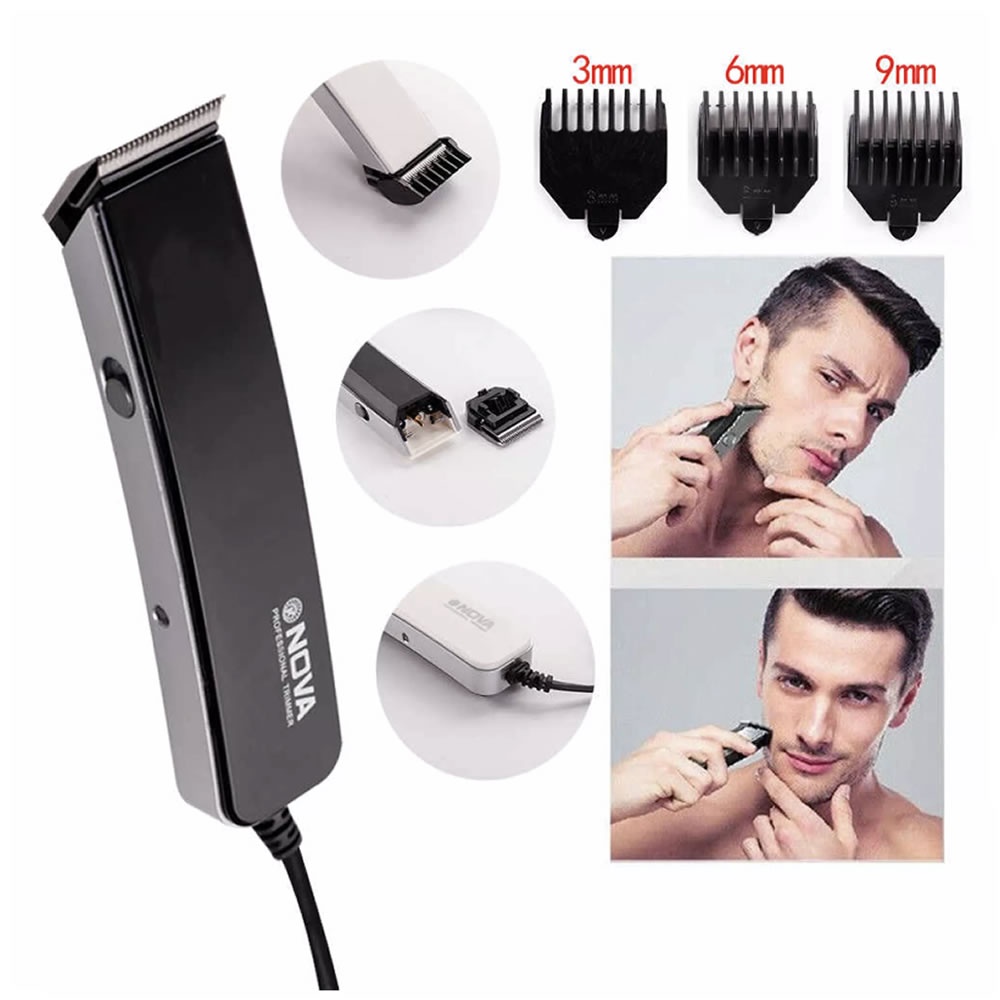 Alat Cukur Rambut Elektrik Charger NEW NOVA NS 216 Alat Cukur Jenggot dan Kumis Pria Elektrik Rechargeable - Hair Clipper Rambut Hair Trimmer / Cukuran Rambut 1 Set