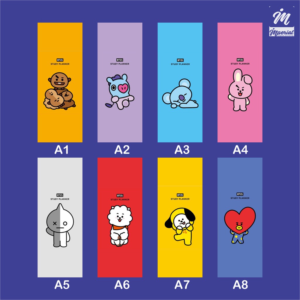 

Ready Stok! Cetak Pembatas Buku Kertas Karakter BT21 1 Paket isi 20 Pcs Bentuk Kotak Tersedia Dalam 7 Desain