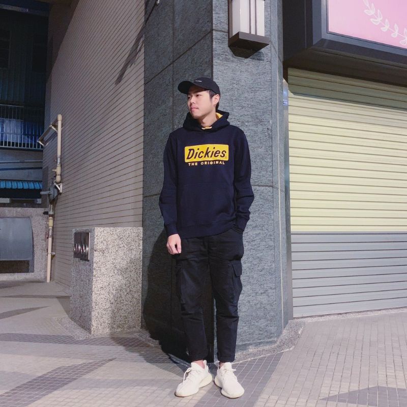 (S - 6XL) Hoodie DICKIES BIGSIZE Jaket Sweater JUMBO OVERSIZE Pria Wanita Street Korean Urban Harajuku Style Dickies Box Hitam Putih MUSTARD Hijau