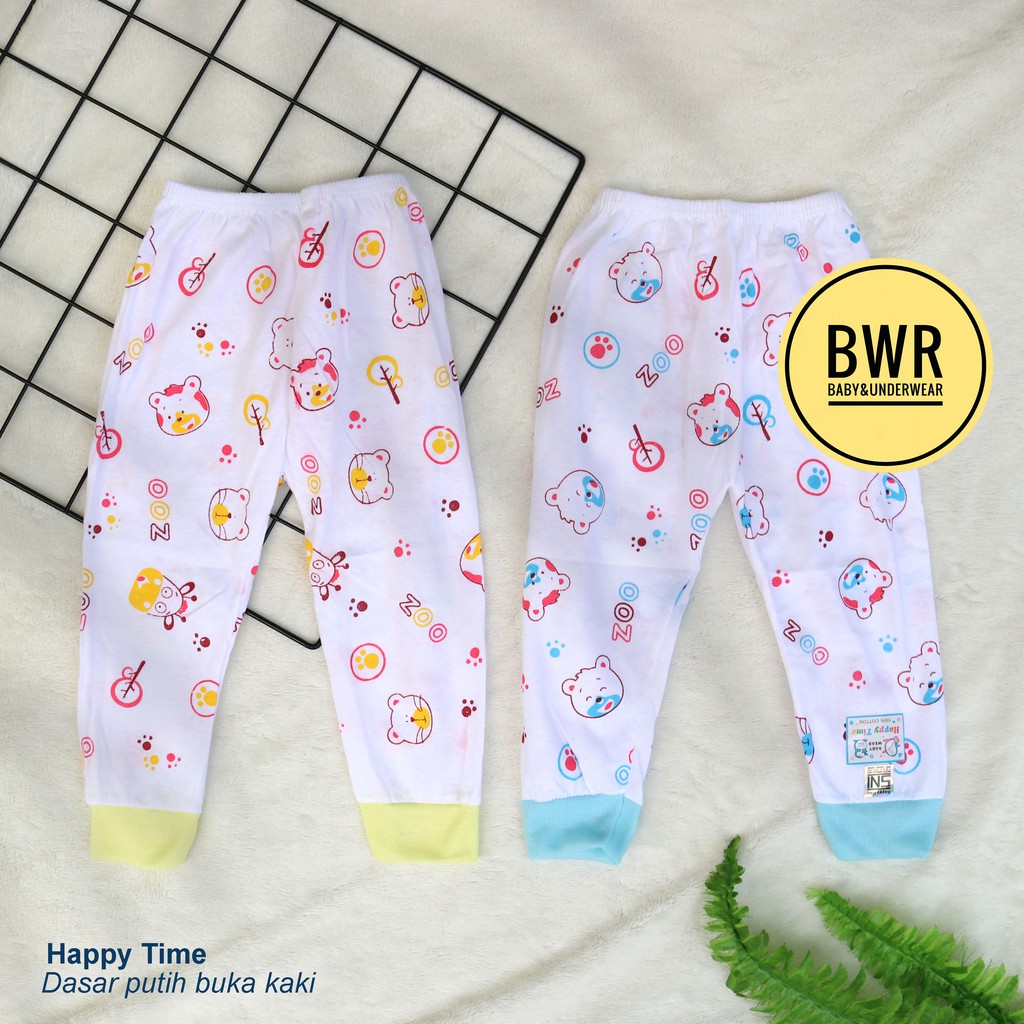 [ 3pc ] Celana Panjang Bayi Newborn Putih 0-6 Bulan | Celana SUNJOLY Pakaian Bayi Murah - Bwr