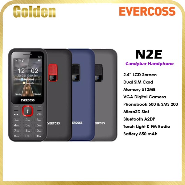 Hp Murah Evercoss N2E Candybar Garansi Resmi