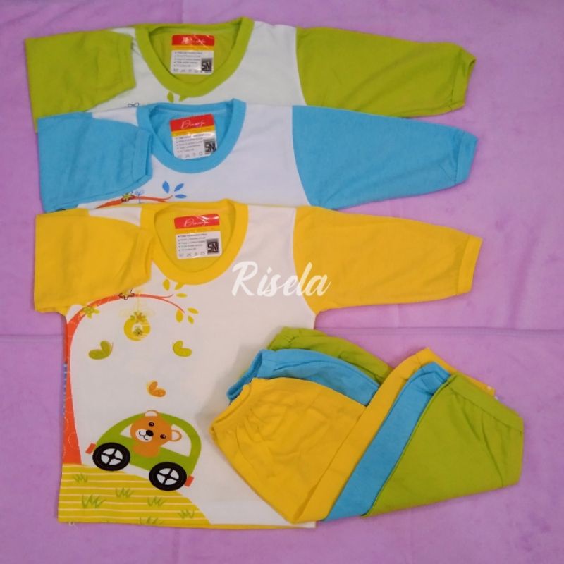 setelan oblong bayi/setelan piyama Dnoorfa SNI original motif lucu