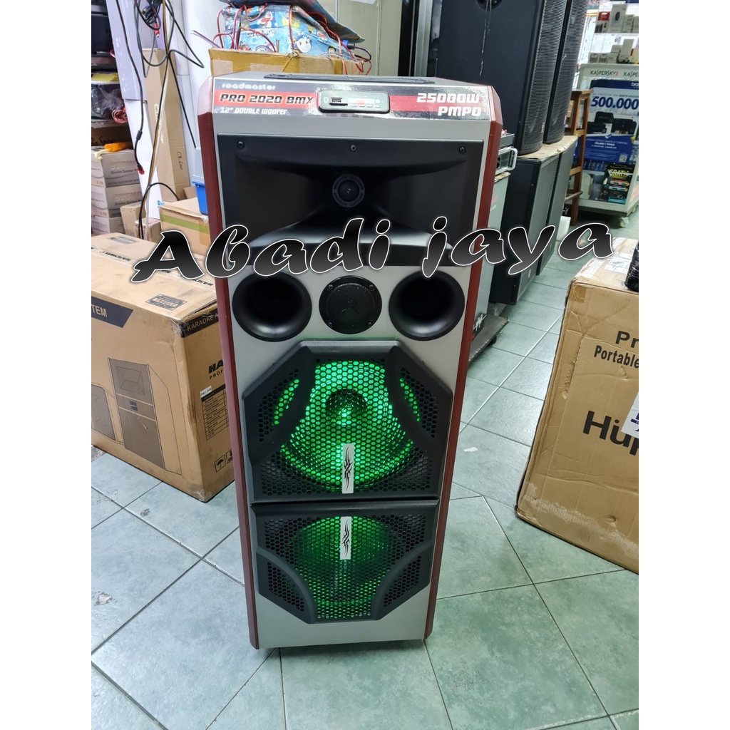 spaker aktif roadmaster pro 2020 bmx analog control 12'' double woofer