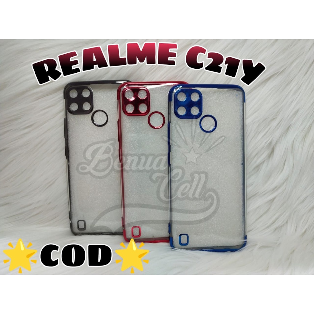 REALME C21Y, REALME NARZO 20PRO SOFTCASE SHINING CHROME PREMIUN REALME C21Y NARZO 20 PRO - BC